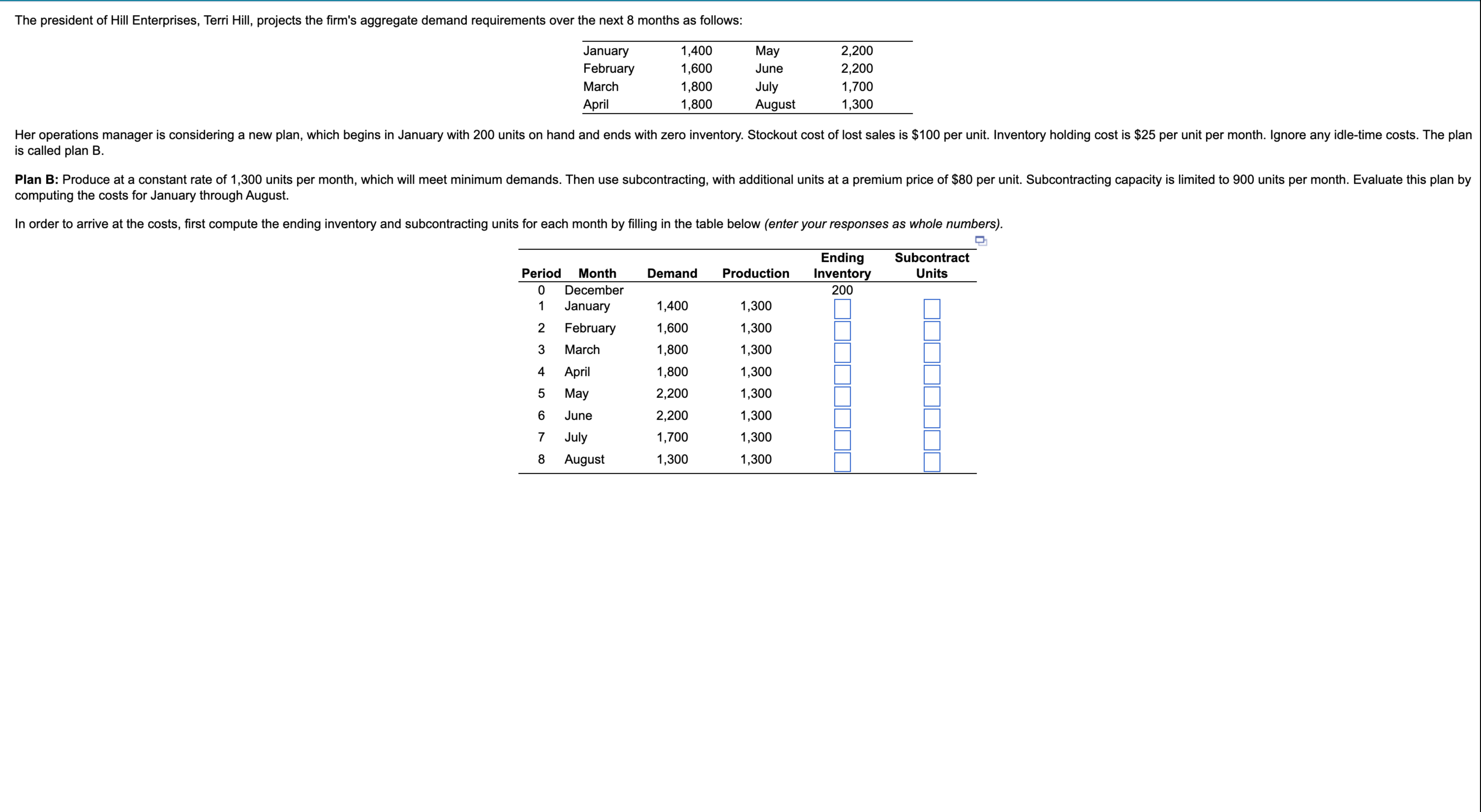  A. In order to arrive at the costs, first compute the