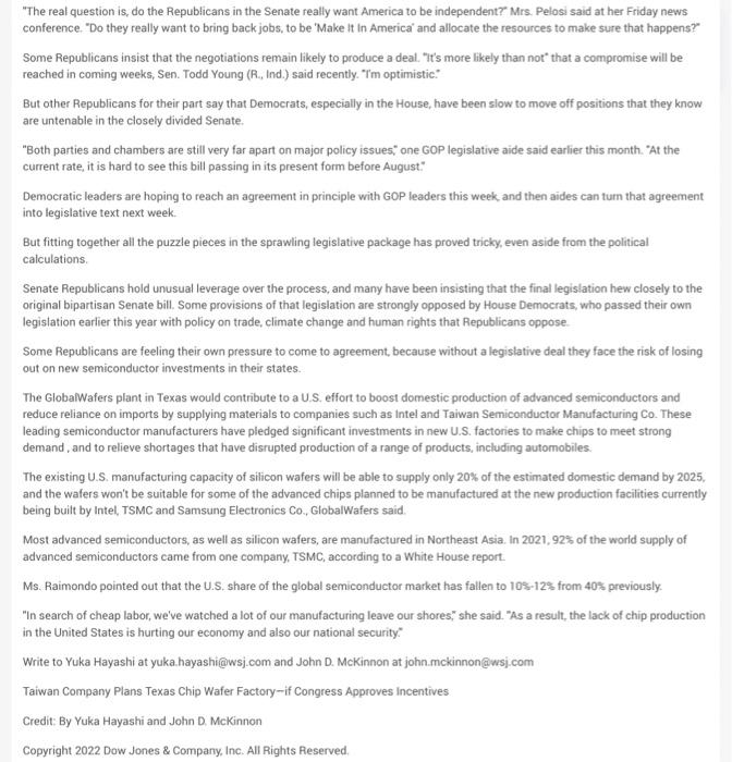 key points of the article? What are the most impressive or important