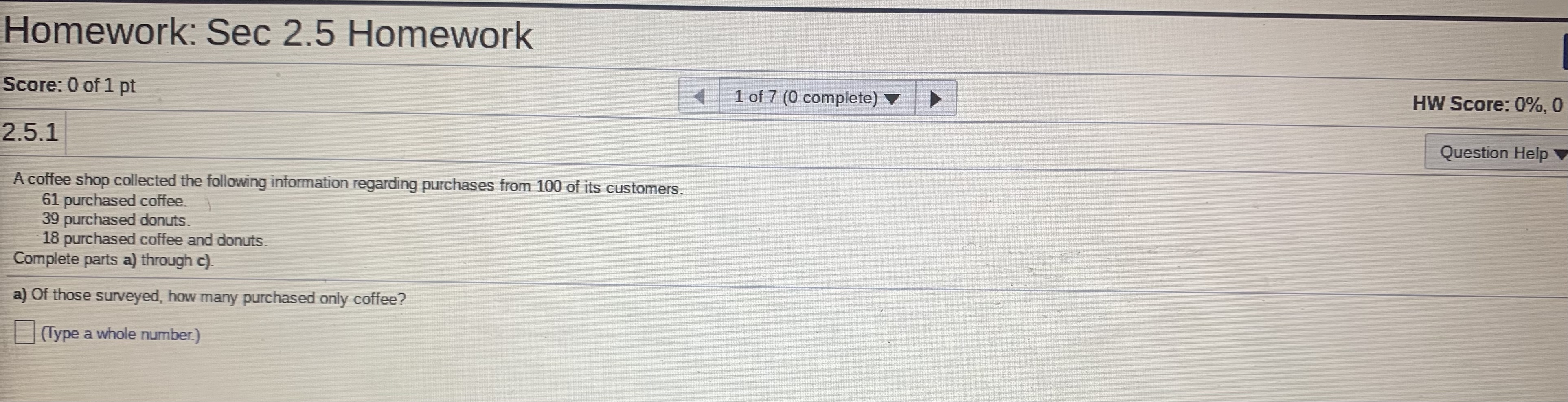 pt 2 of 7 (0 complete) HW Score: 0%, 0 of 7