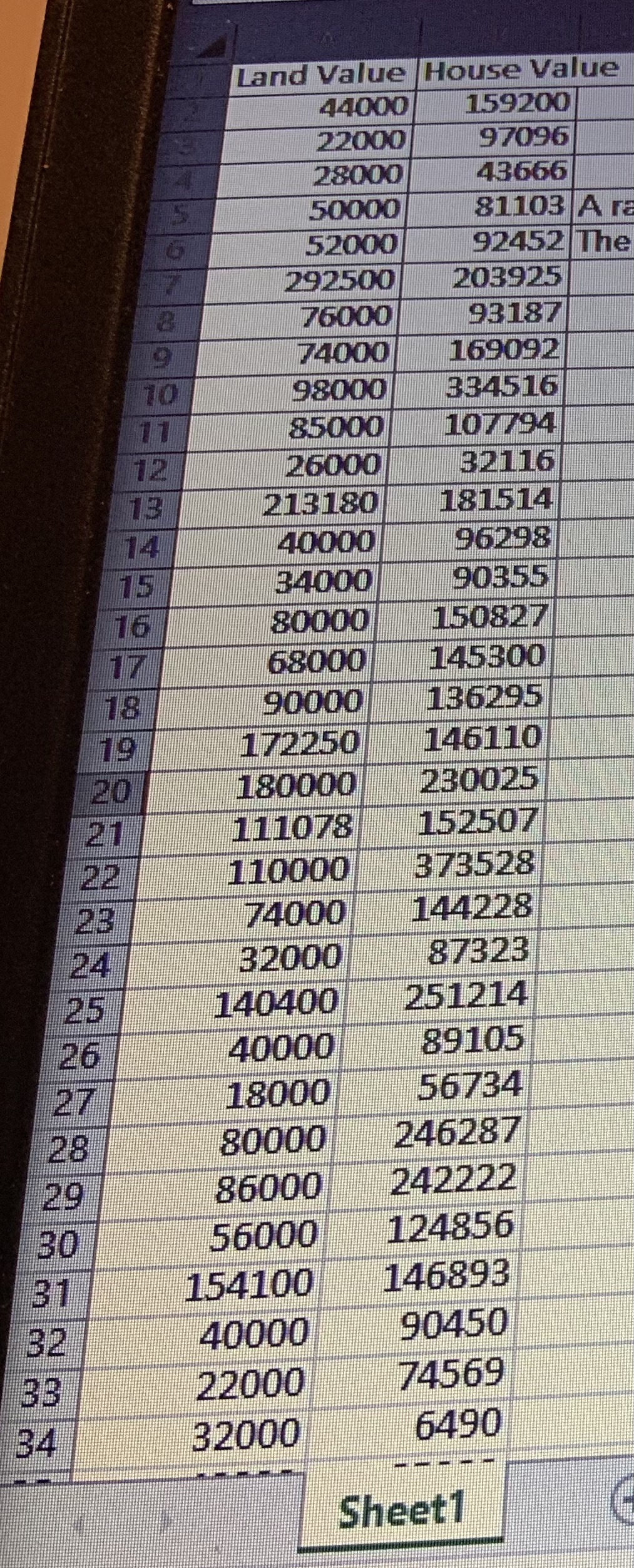 on the excel sheet. Question 30 0.5 pts Part 4: Input the