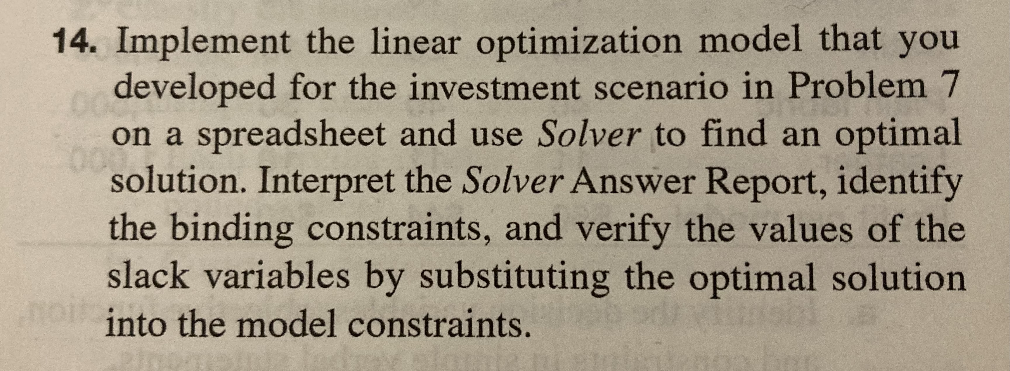 Please answer with Excel screenshots with formulas. No scratch paper please.7. 14.