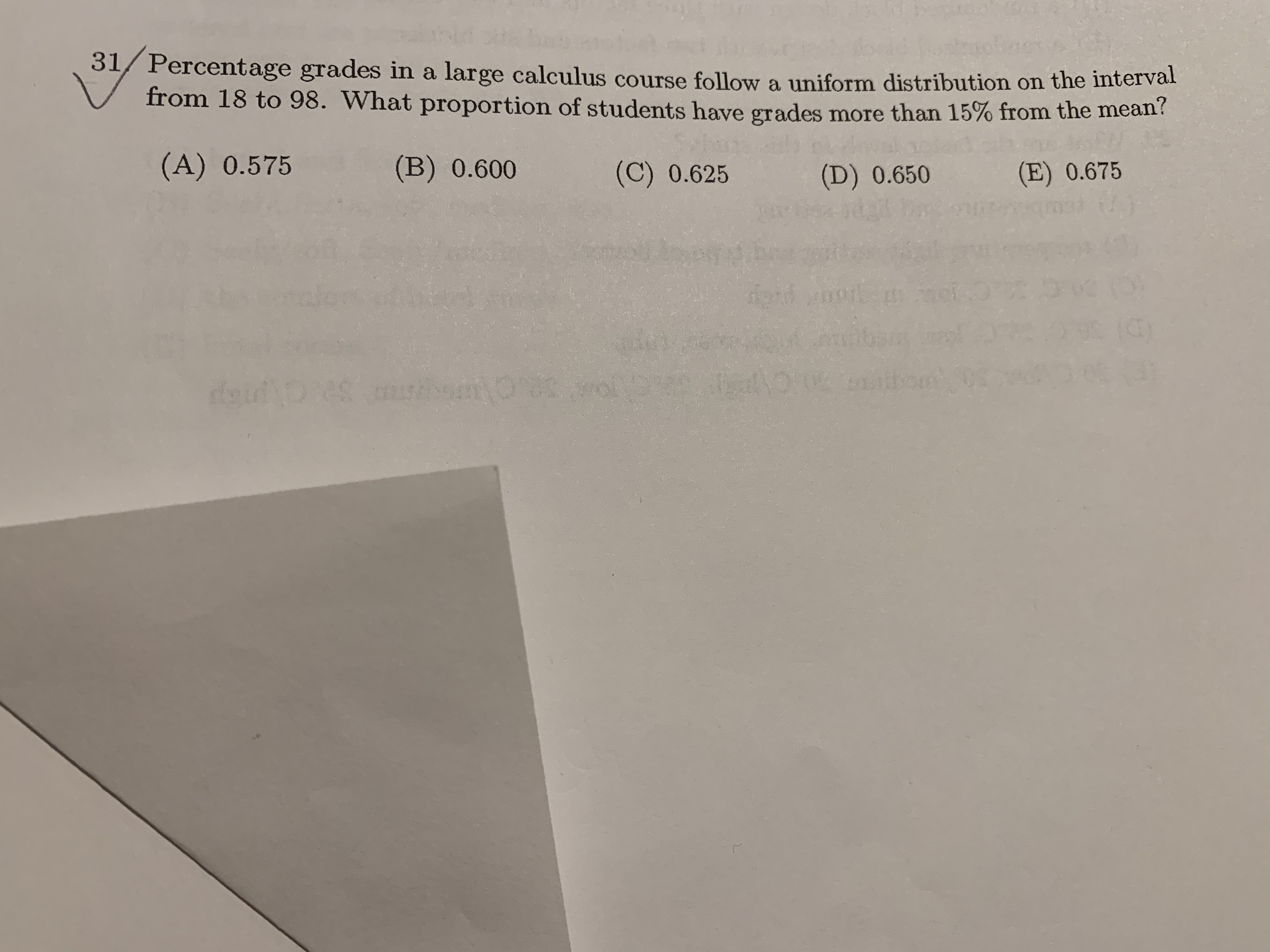 The correct answer is C and I have problems solving this type