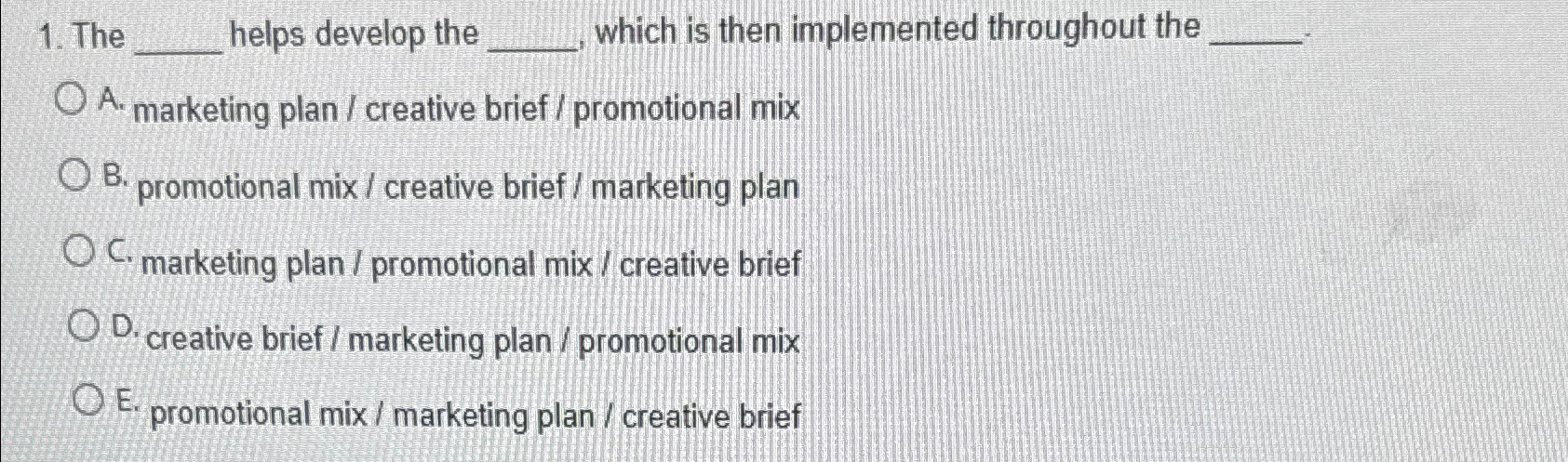  The helps develop the which is then implemented throughout the A.