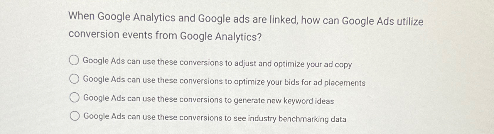  When Google Analytics and Google ads are linked, how can Google