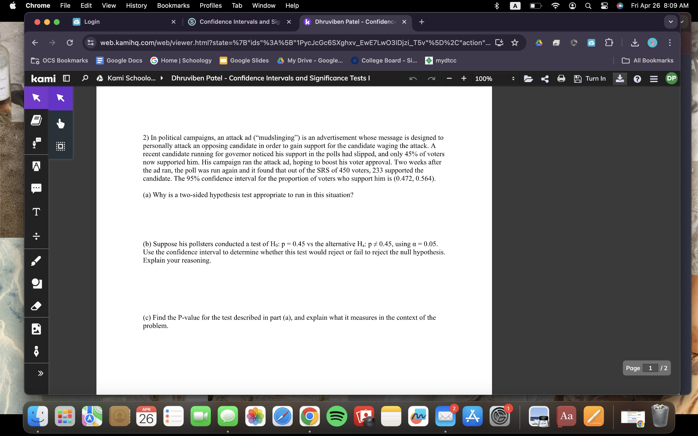  .' Chrome File Edit View History Bookmarks Profiles Tab Window Help