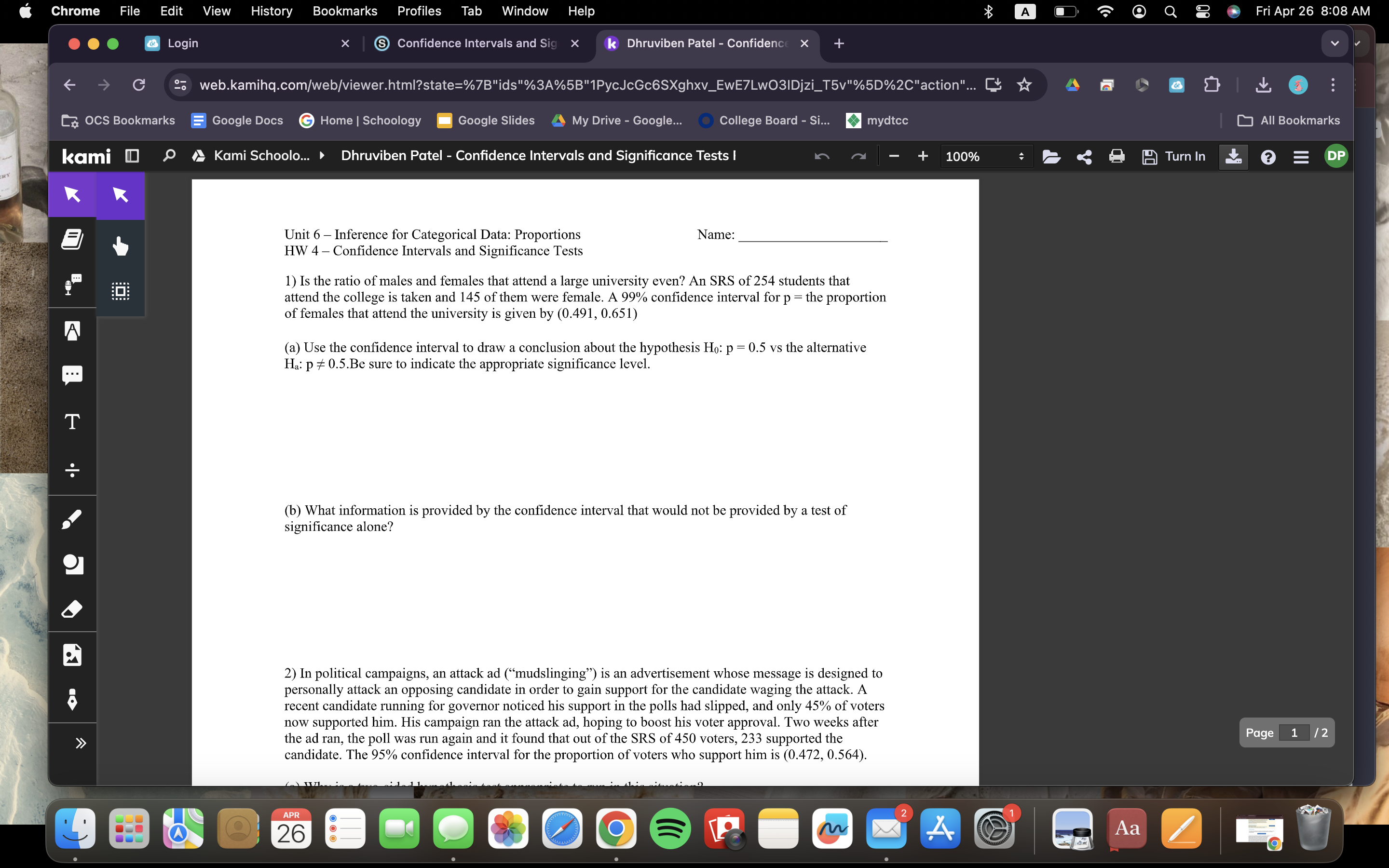 .' Chrome File Edit View History Bookmarks Profiles Tab Window Help