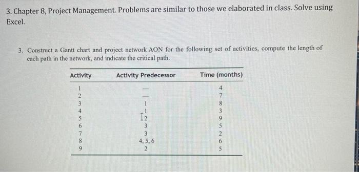 Please solve using Excel! Please also perform sensitivity analysis. 3. Chapter 8,