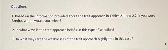 answer the first 3 questions 1. Based on the information provided about