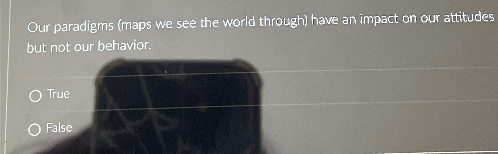  Our paradigms (maps we see the world through) have an impact