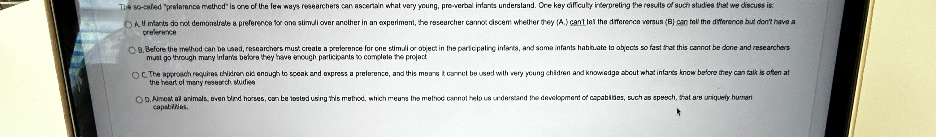  preference must go through many infants before they have enough participants