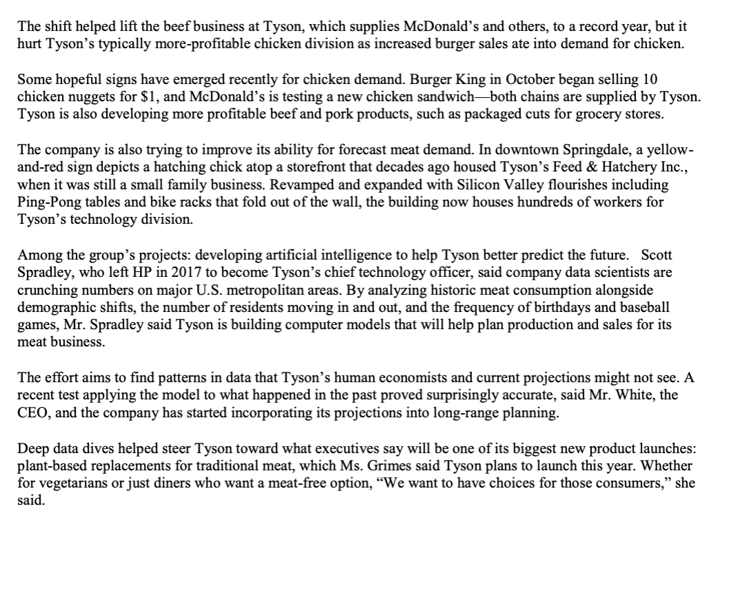 Packing Meat. Now It Wants to Sell You Frittatas. The nation's largest