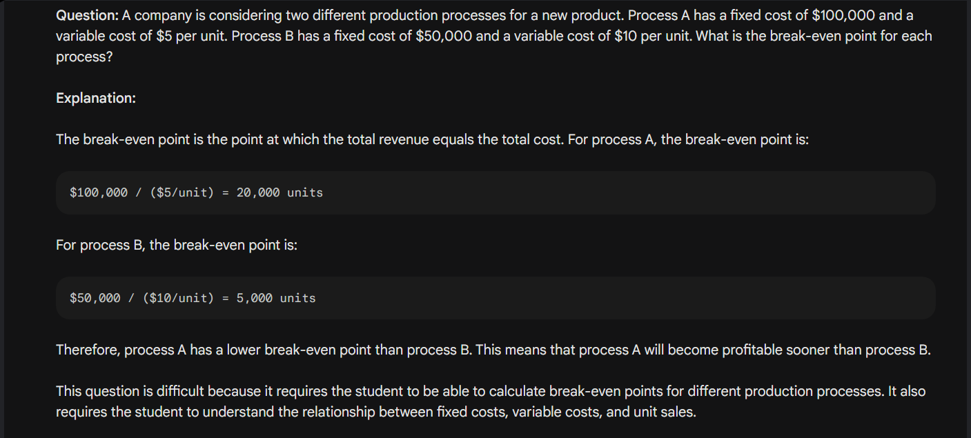Provide step by step Solution Question: A company is considering two different