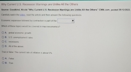  Why Current U.S. Recession Warnings are Unike All the Others Source: