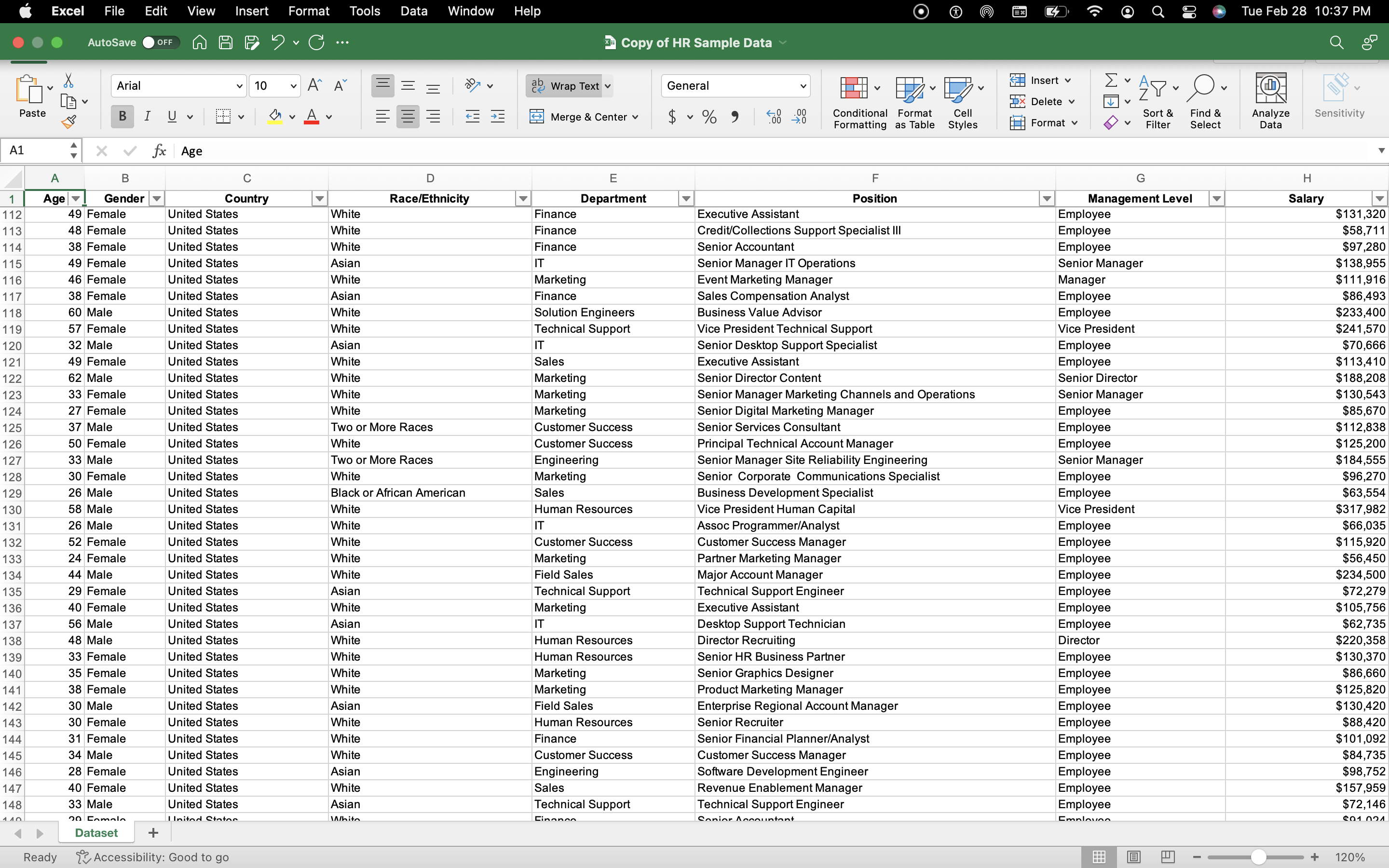 all of the data. 234 X fx A B C D E