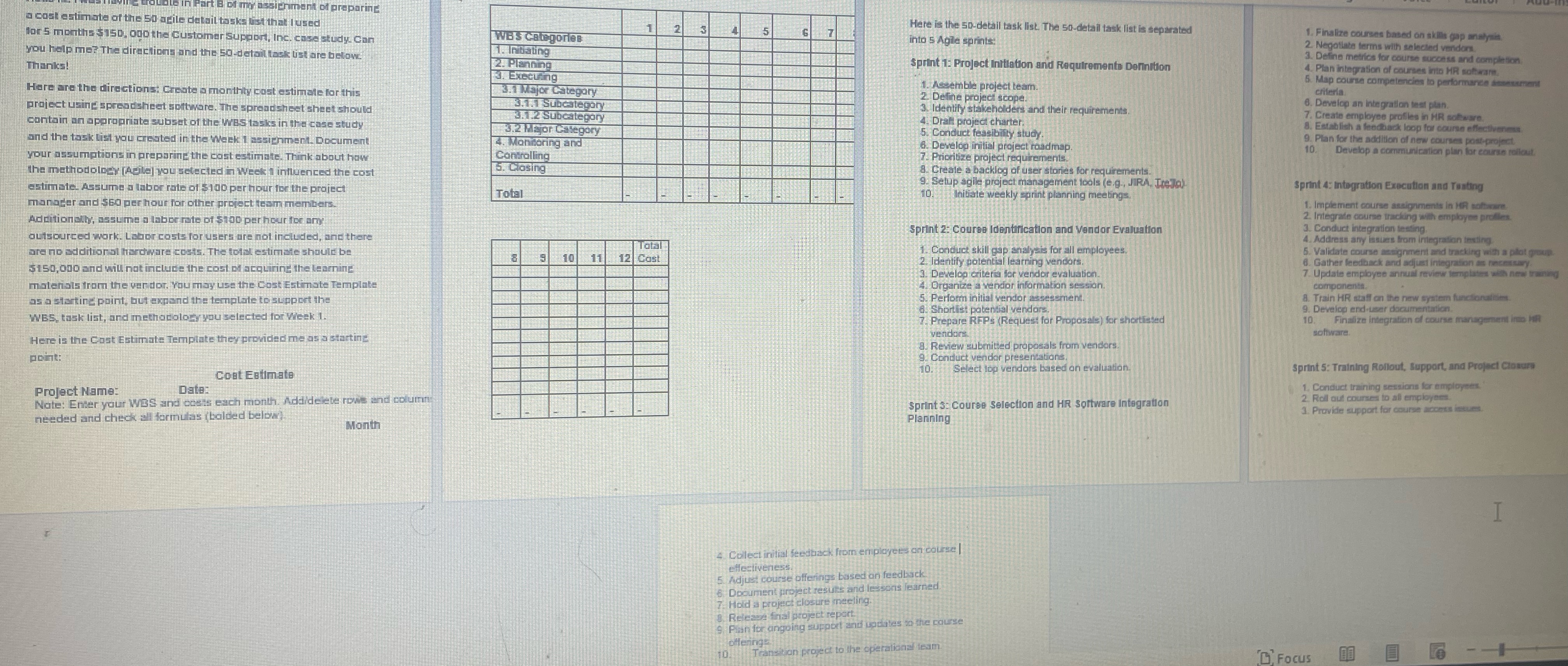  Hello! I'm was having trouble with this assignment dealing with creating