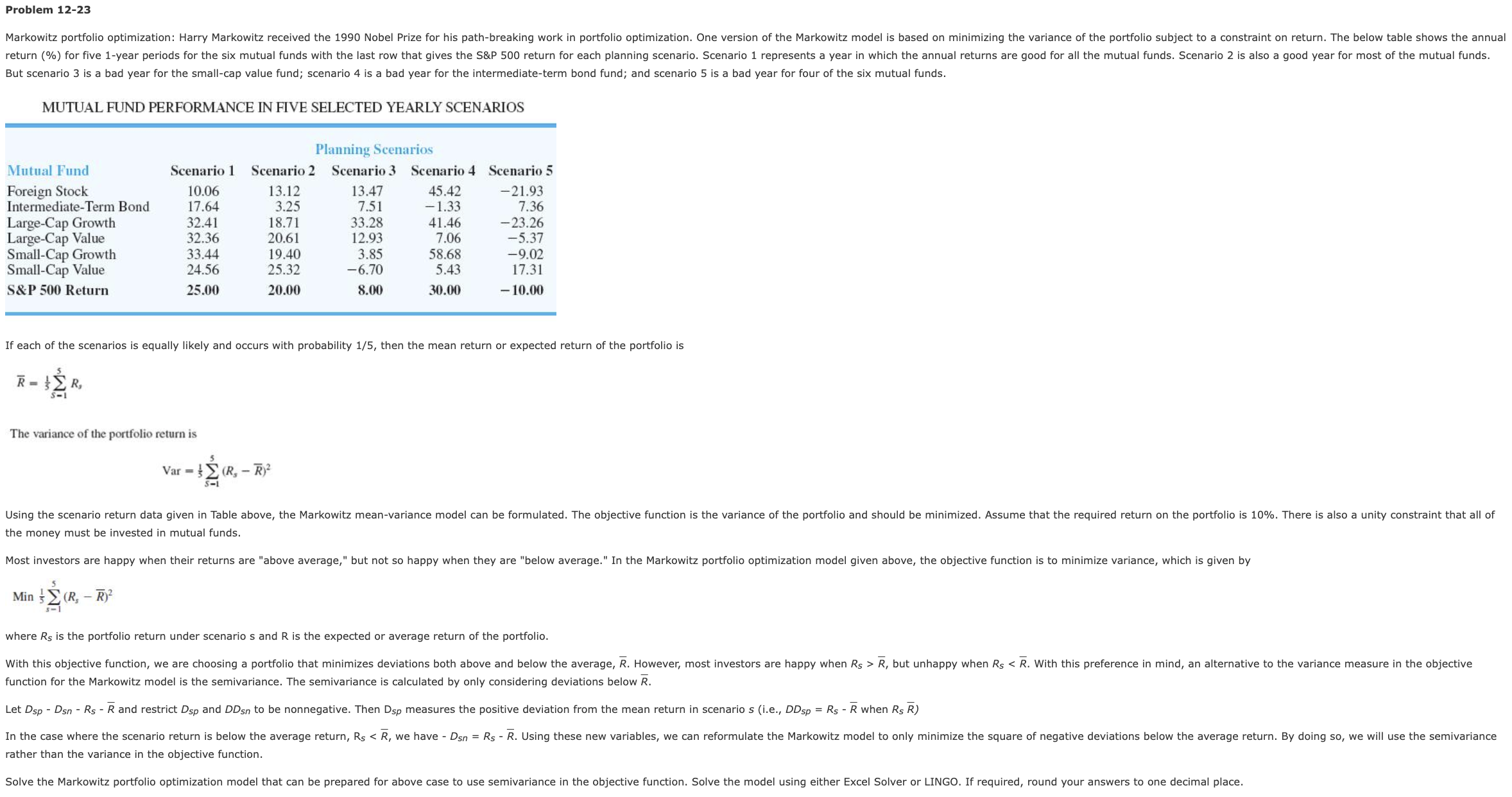 Problem 12-23 Hi can you please help me solve this using Excel?