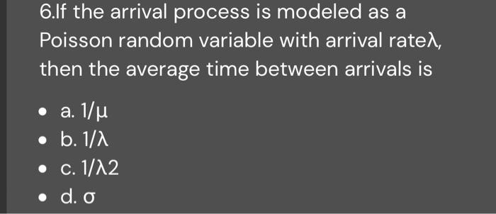 4. Which type of queuing system are youl ikely to encounter at