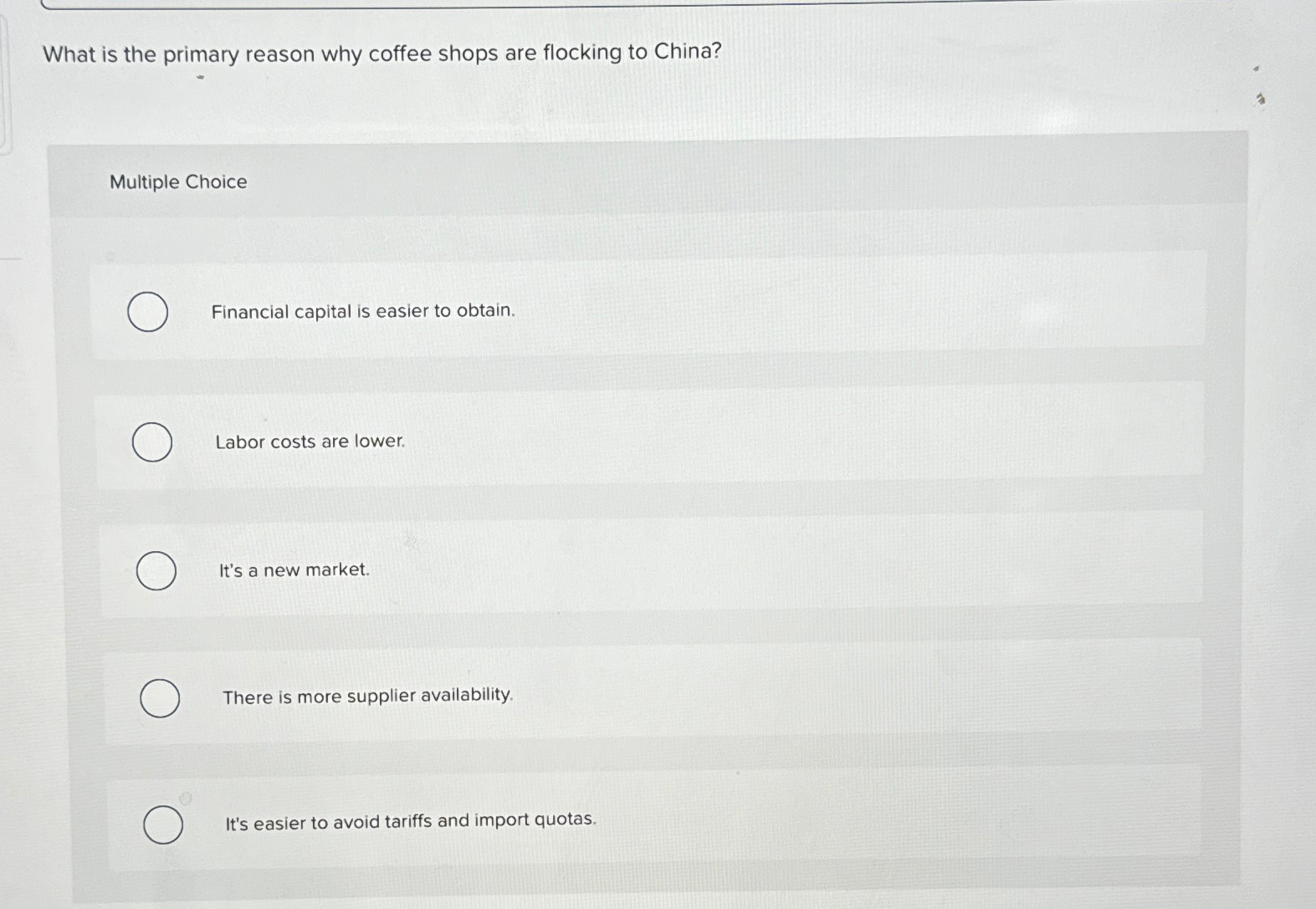  What is the primary reason why coffee shops are flocking to