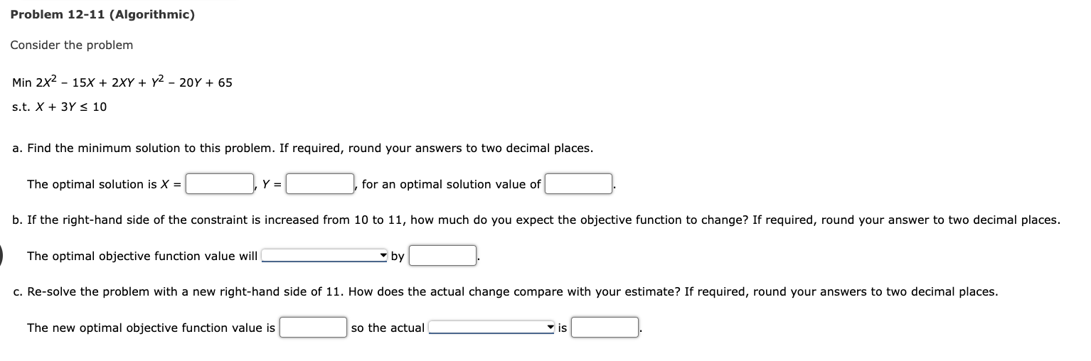 Problem 12-11 Hi can you please help me solve this using Excel?