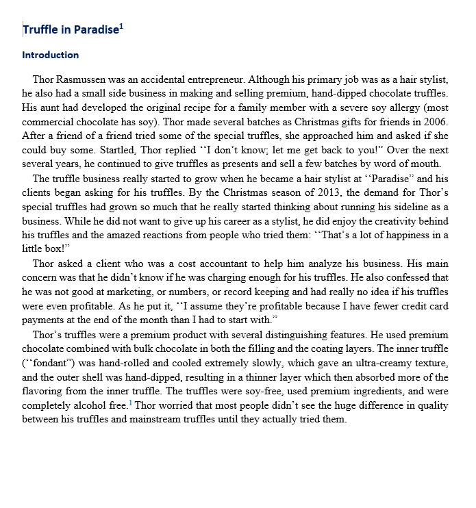 PLEASE ANSWER REQUIRMENT 1 & 2, THANK YOU :) Introduction Thor