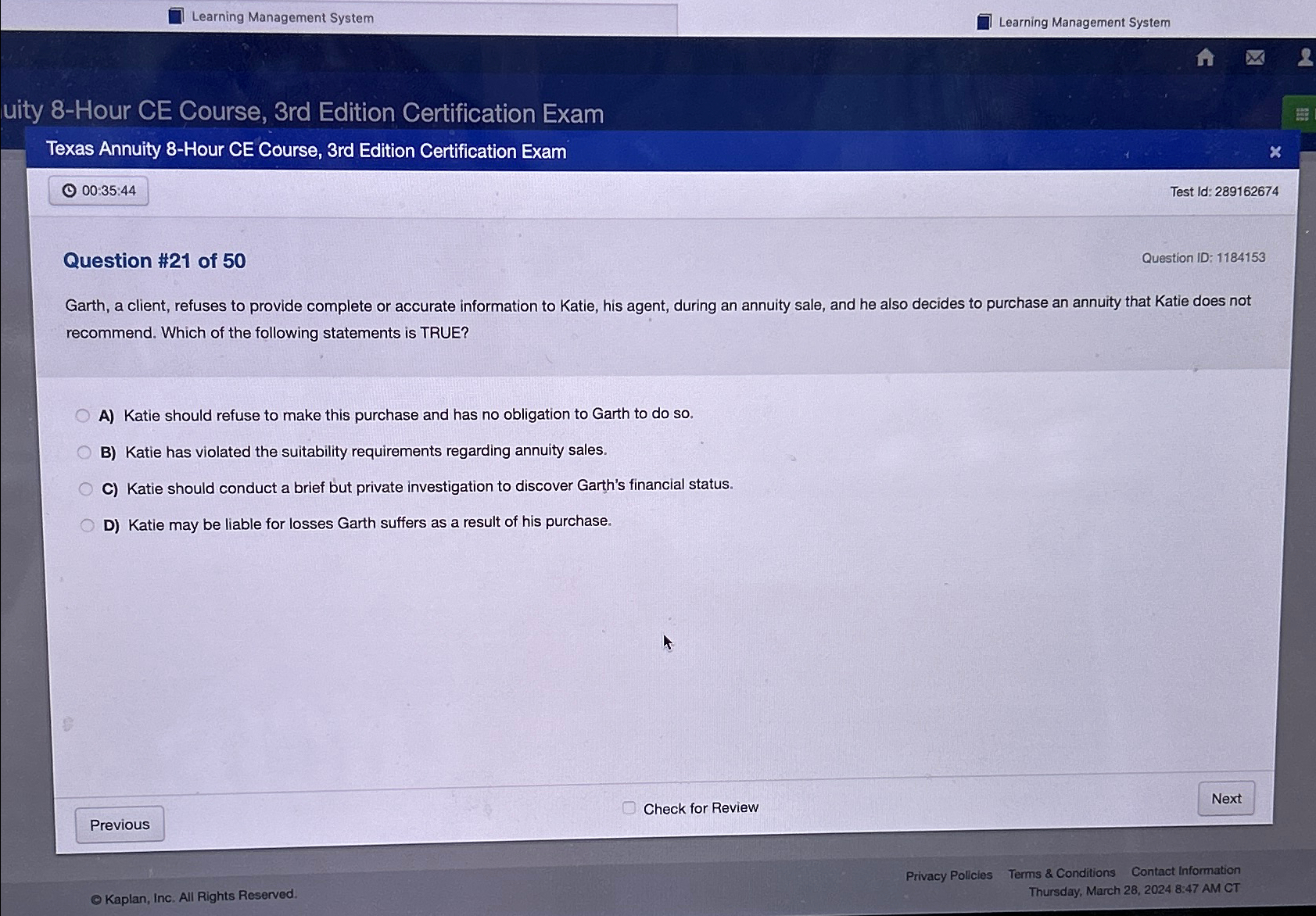  I Learning Management System Learning Management System uity 8-Hour CE Course,