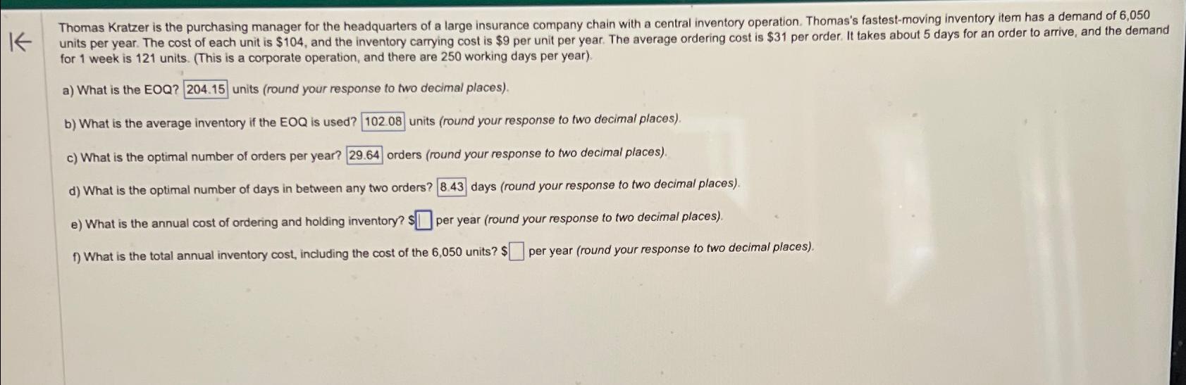  for 1 week is 121 units. (This is a corporate operation,