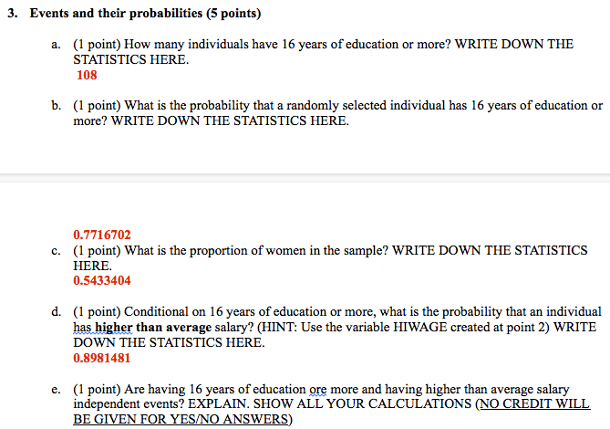 . 44 mean EDUC, over ( GENDER) Mean estimation Number of obs