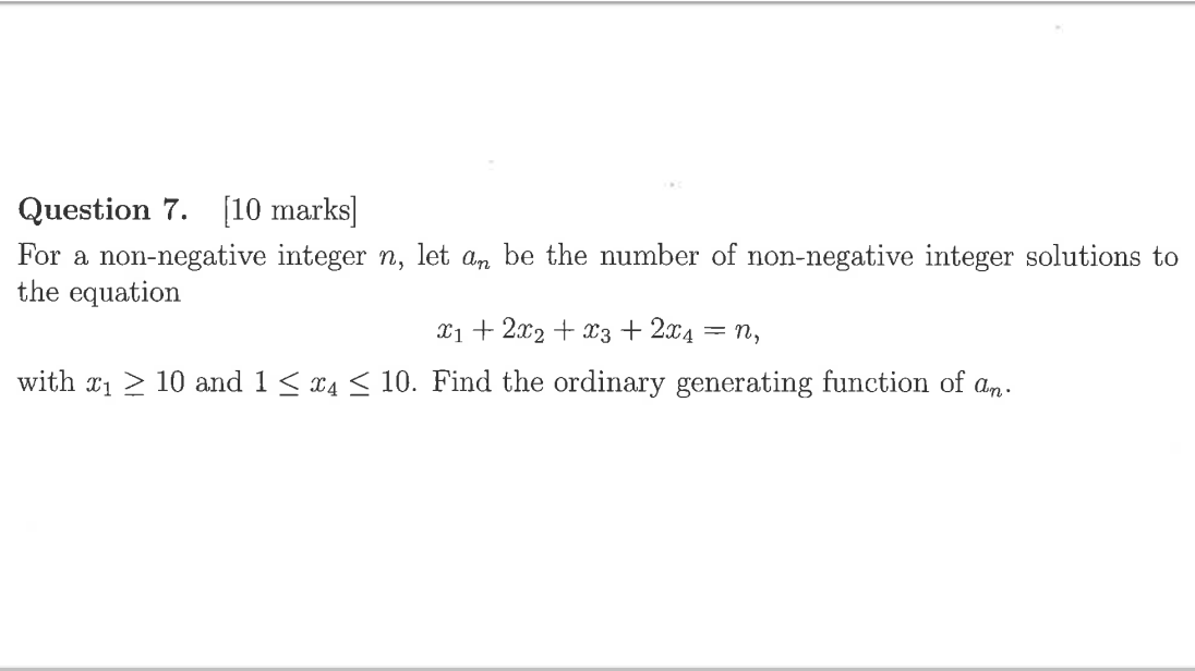 Hello, I am having difficulty trying to understand and solve this combinatorics