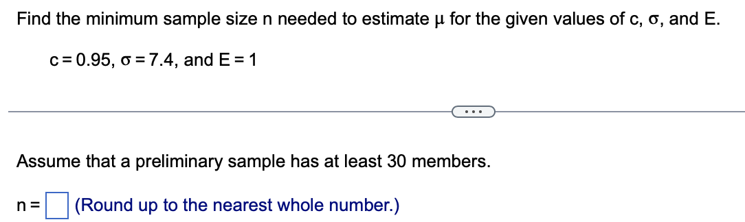 to find the margin of error, where z, is the z-score corresponding