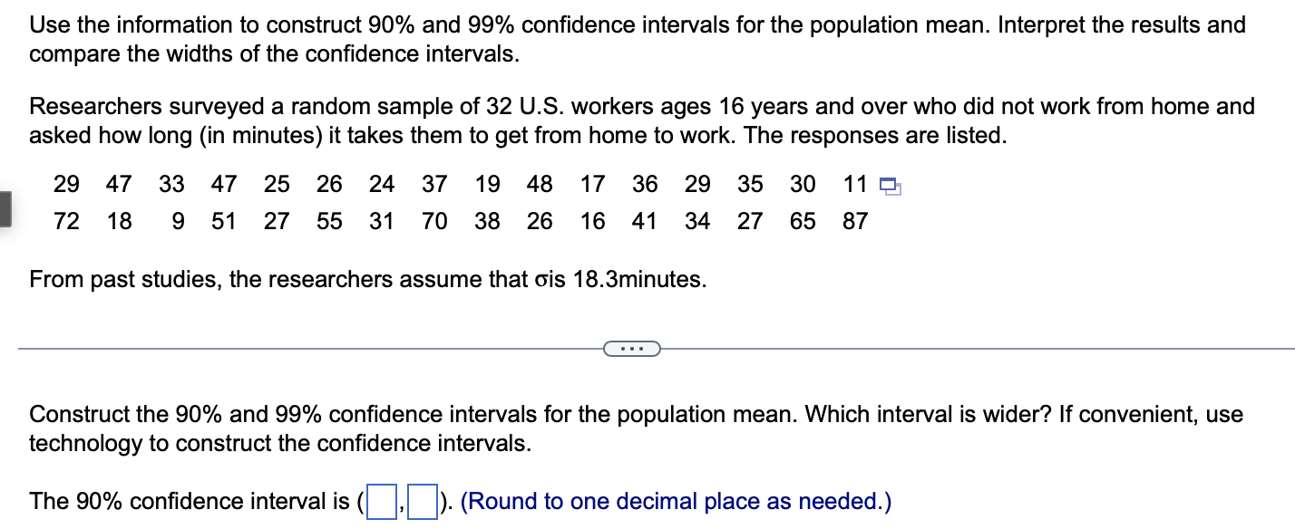find E. o = Zc 12.0 ~ 1.645 /110 ~ 19 Use