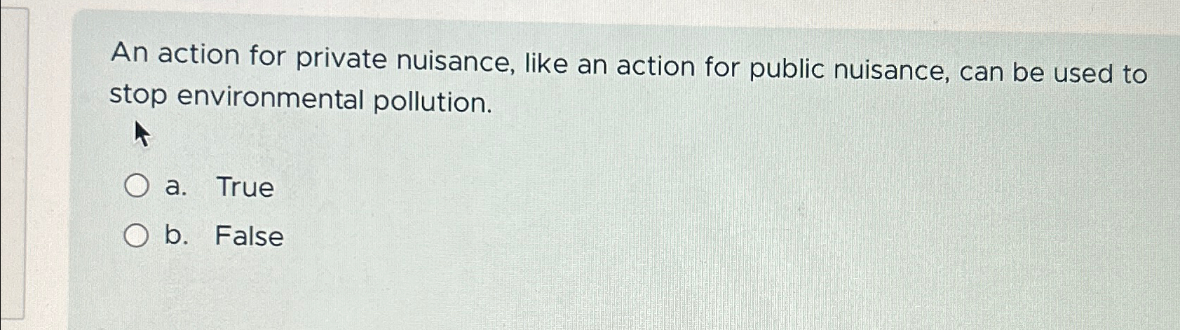  An action for private nuisance, like an action for public nuisance,
