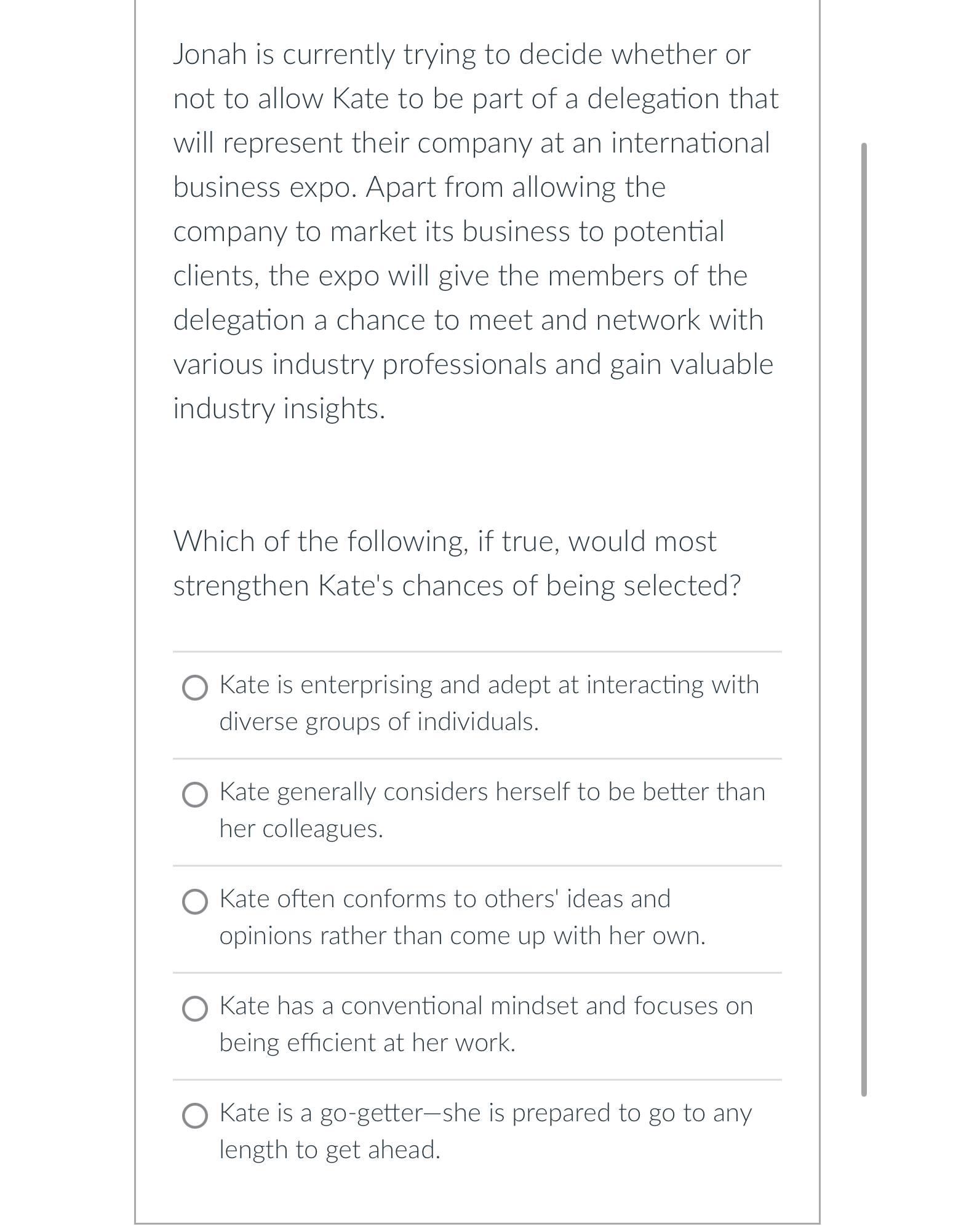  Jonah is currently trying to decide whether or not to allow
