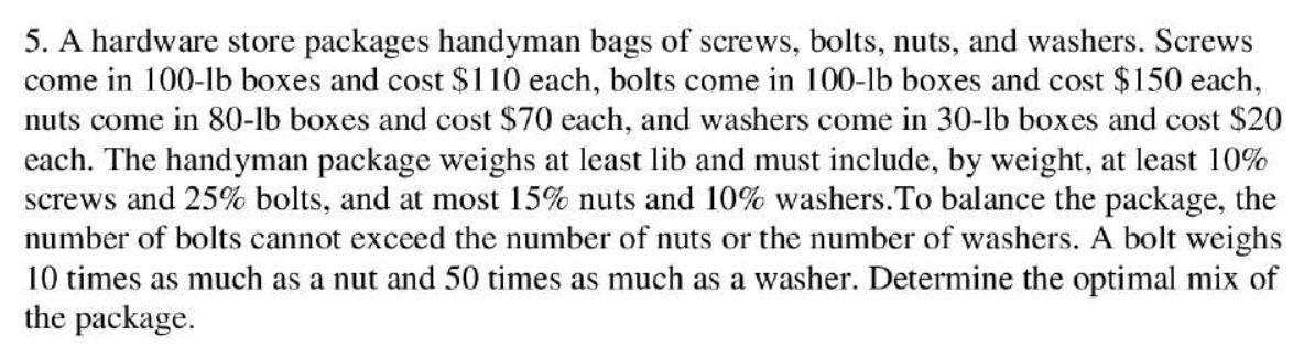  Each variable and solution must be clearly indicated on the excel