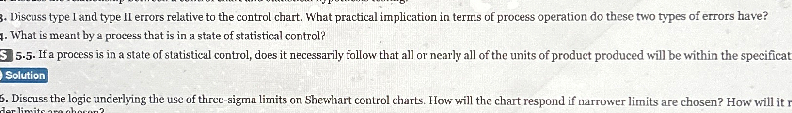  . Discuss type I and type II errors relative to the