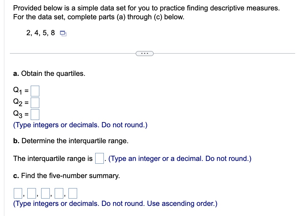 to two decimal places as needed.) O A. Chebyshev's rule with k