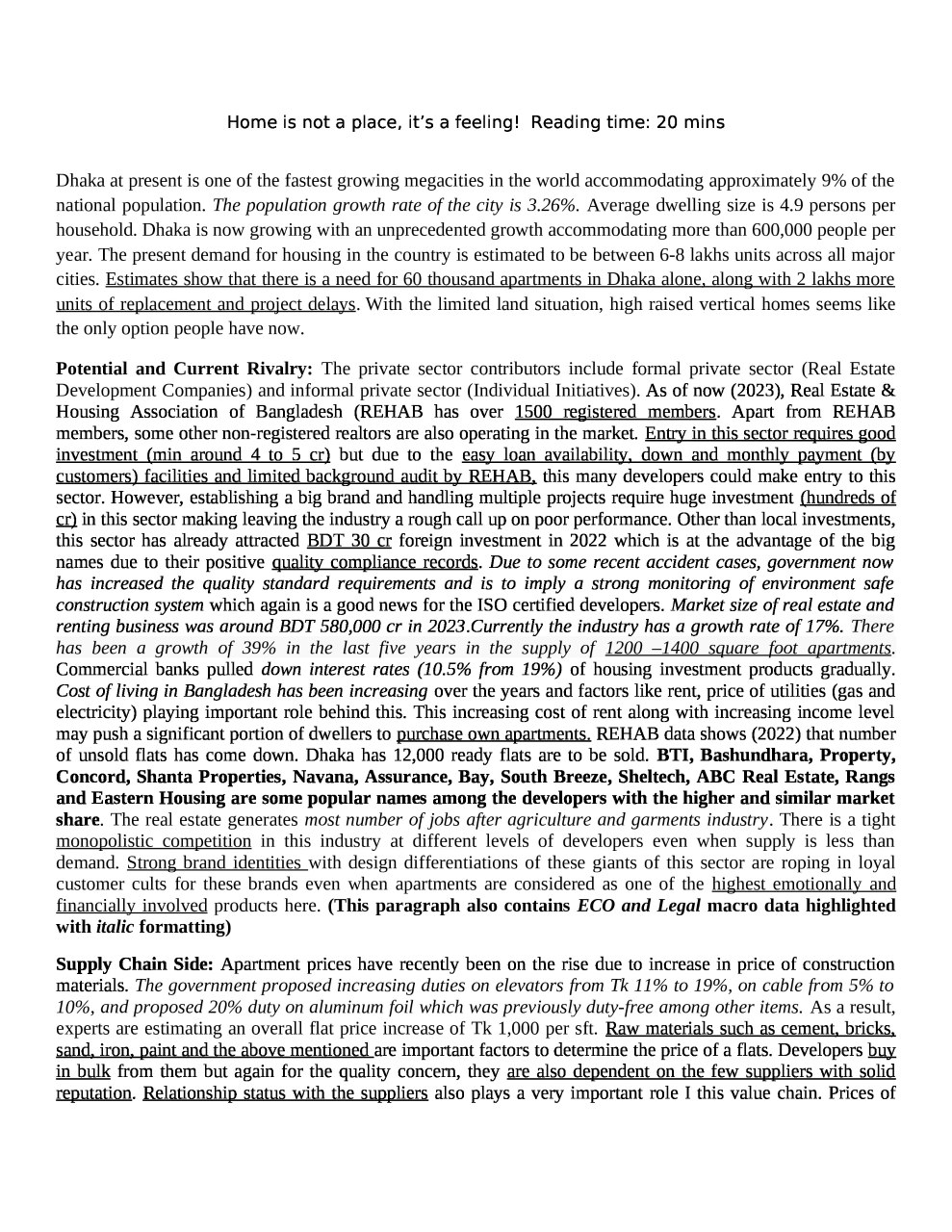  Home is not a place, it's a feeling! Reading time: 20