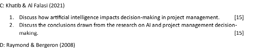  C: Khatib & Al Falasi (2021) Discuss how artificial intelligence impacts