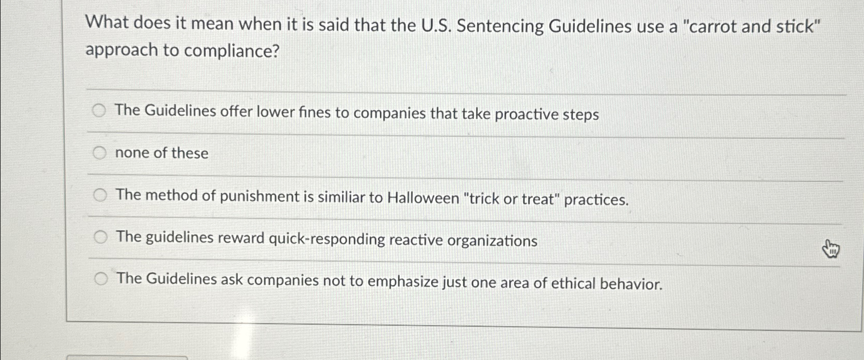  What does it mean when it is said that the U.S.