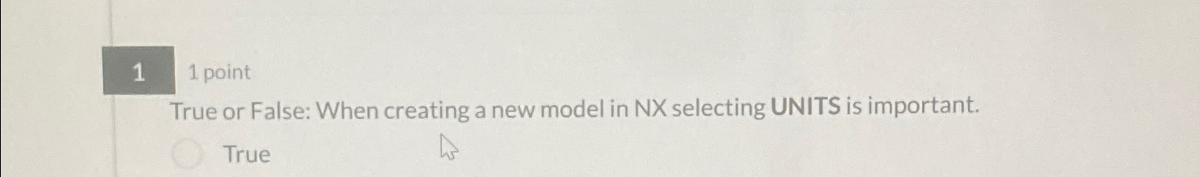  1 point True or False: When creating a new model in