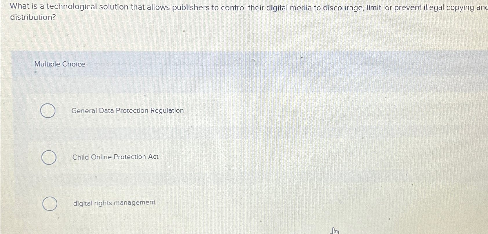  What is a technological solution that allows publishers to control their