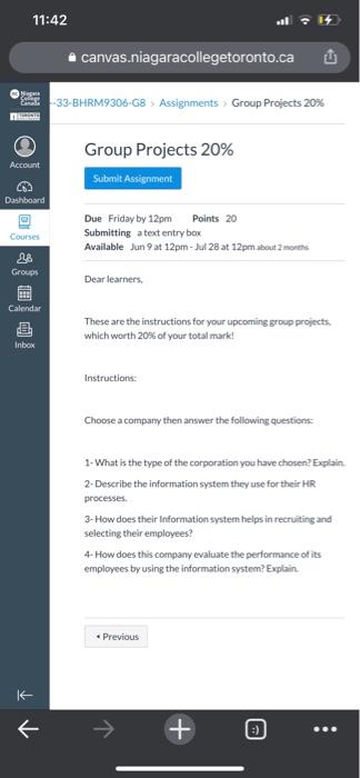  Due Friday by 12pm Points 20 Submitting a text entry box