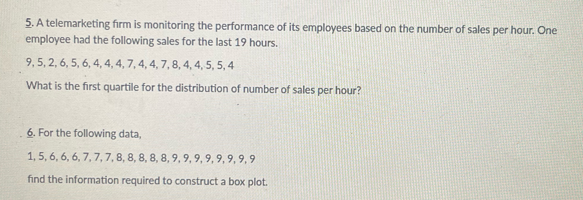 Consider the following practice problems : number 5 and number 6 .