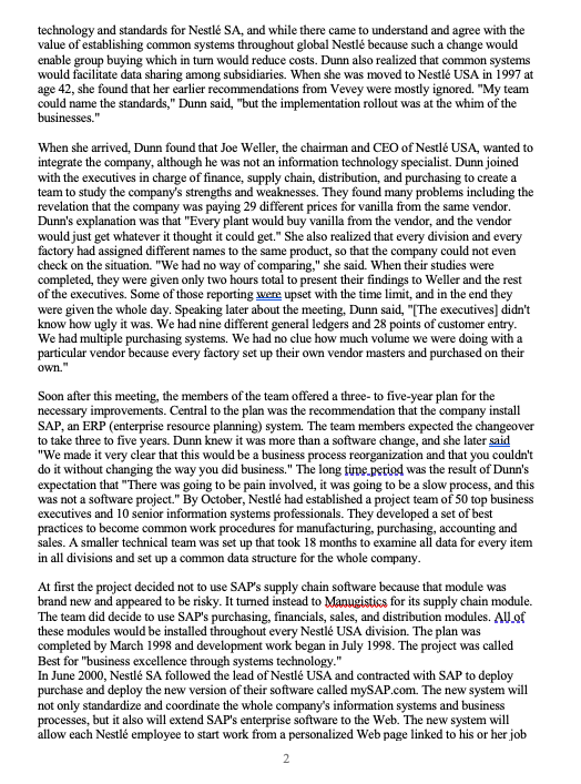 Nestl USA by using the competitive forces and value chain models. What