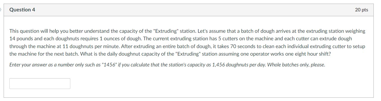  Question 4 This question will help you better understand the capacity