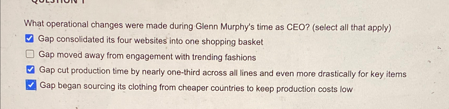  What operational changes were made during Glenn Murphy's time as CEO?