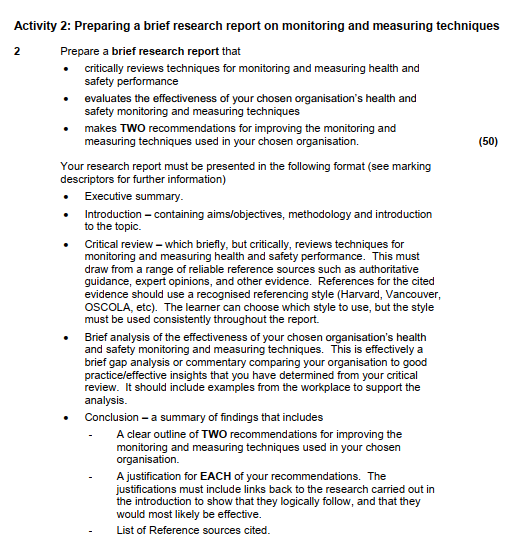 be all relevant to the chosen workplace. The choice of workplace depends