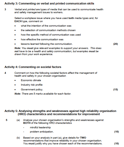on you. chose an organization that you what to base your answers