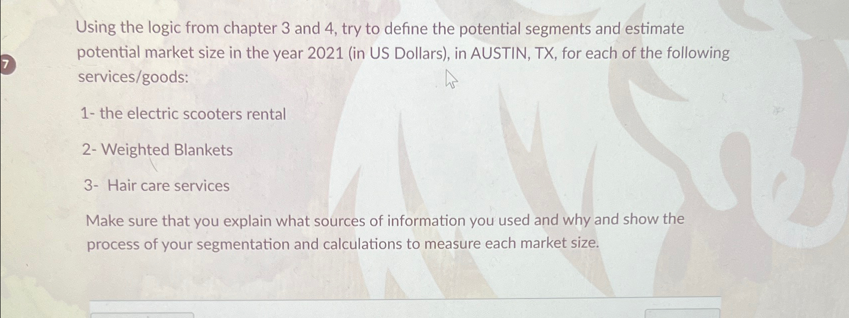  Using the logic from chapter 3 and 4, try to define
