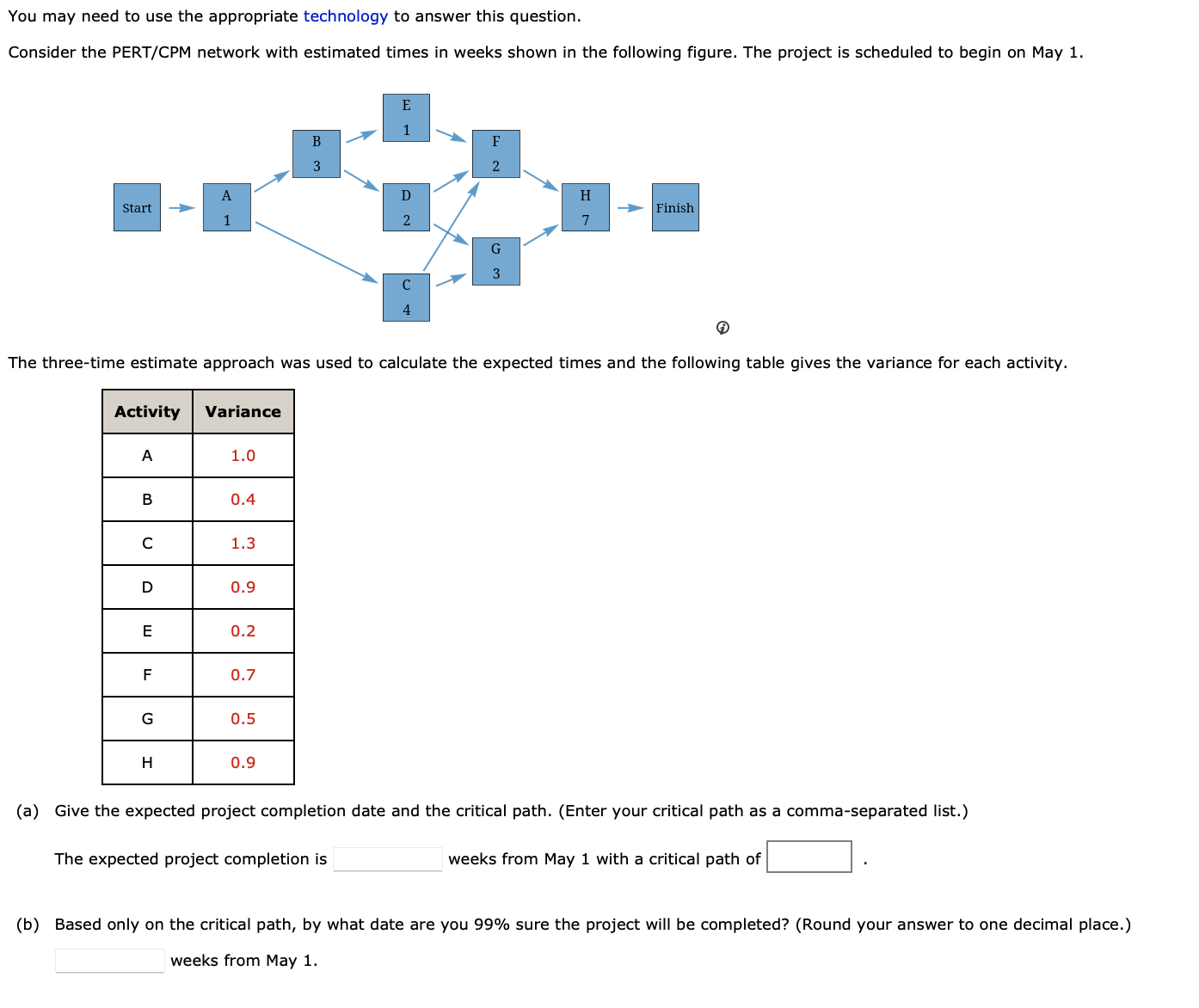  You may need to use the appropriate technology to answer this