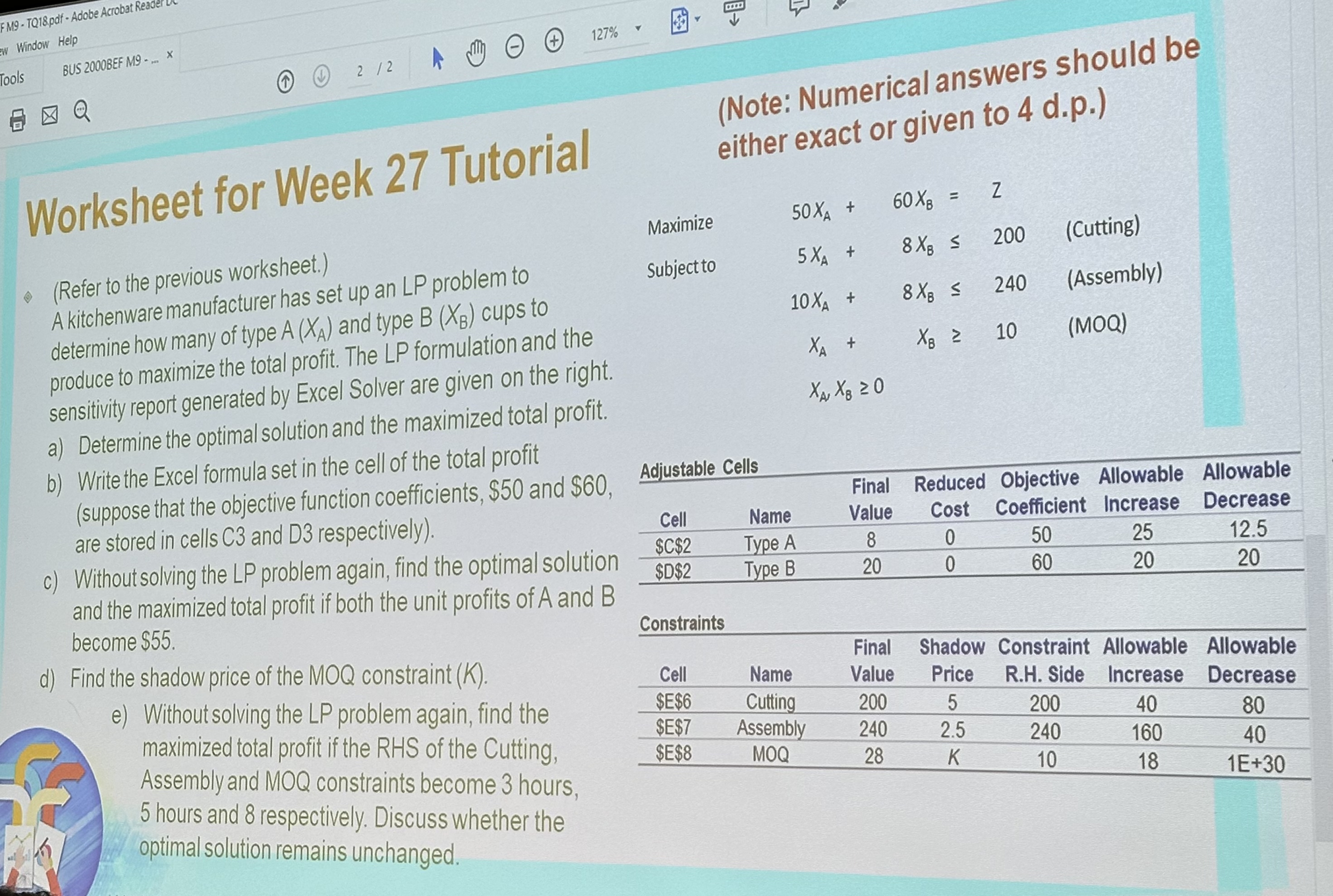  (Note: Numerical answers should be either exact orgien (Refer to the